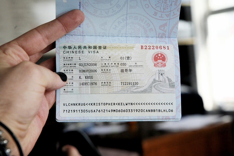 Visa for China