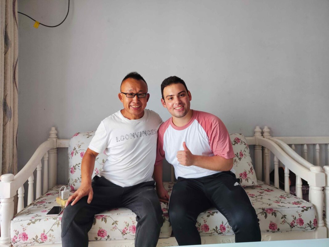 Student Aaron at his Chinese Homestay